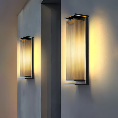 Rectangular Box Outdoor Sconce Wall Lamp