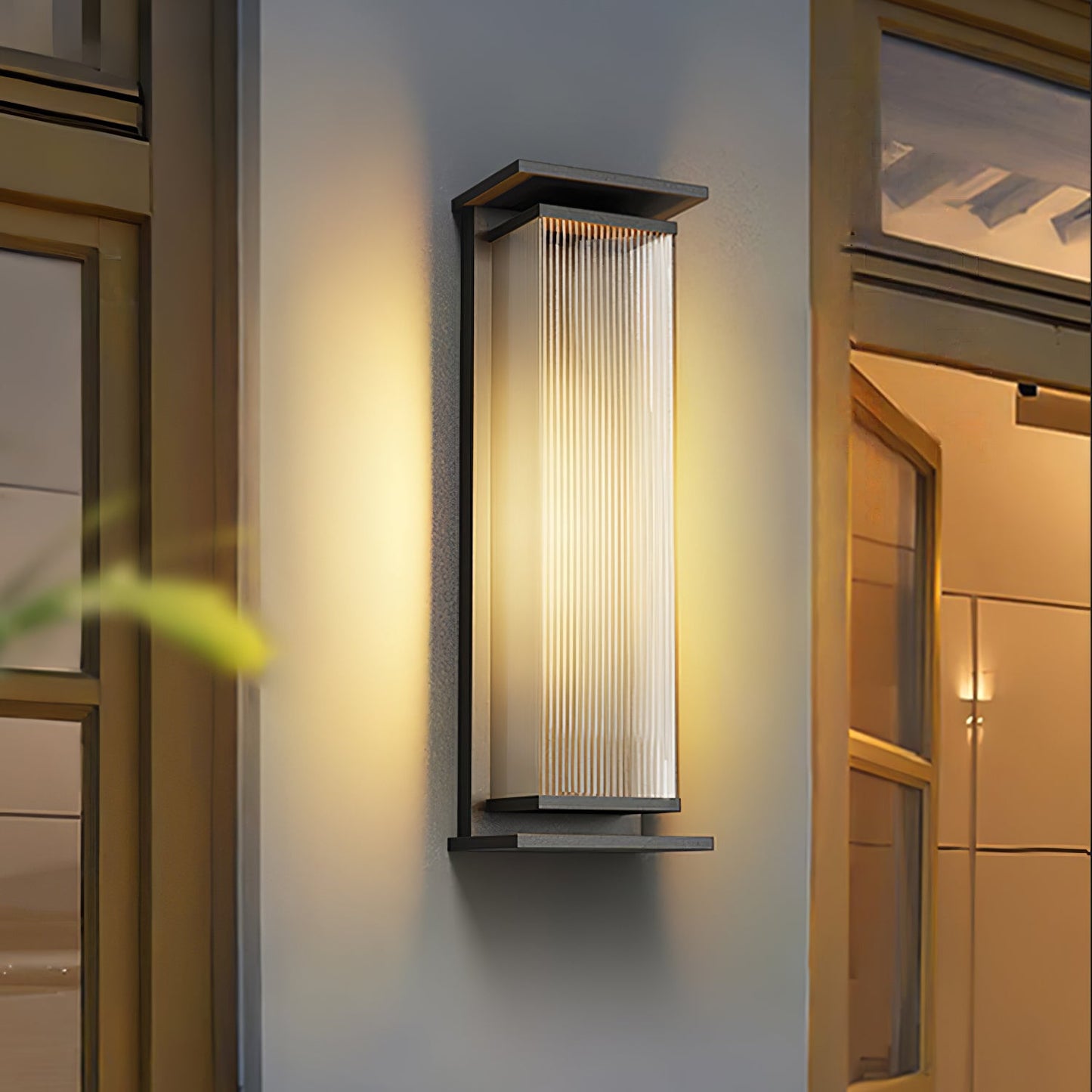 Rectangular Box Outdoor Sconce Wall Lamp