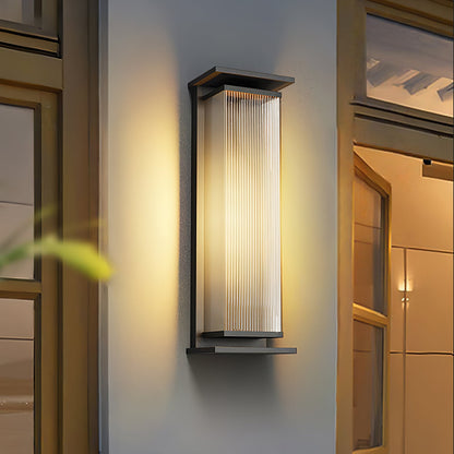 Rectangular Box Outdoor Sconce Wall Lamp