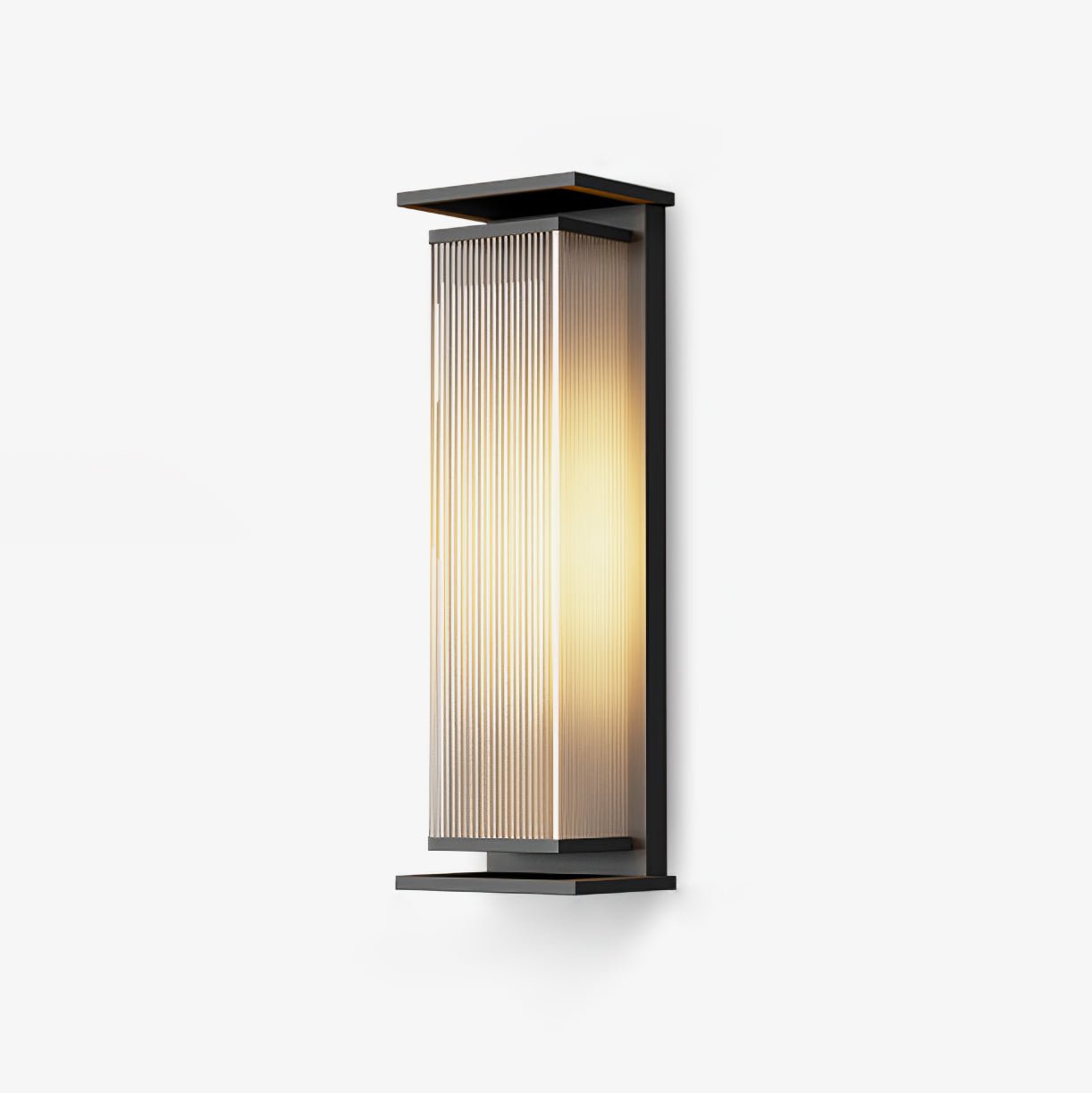 Rectangular Box Solar Outdoor Sconce Wall Lamp