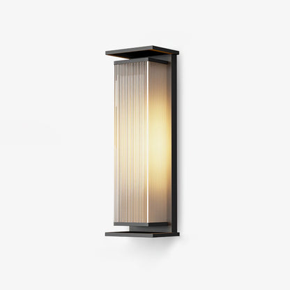 Rectangular Box Solar Outdoor Sconce Wall Lamp