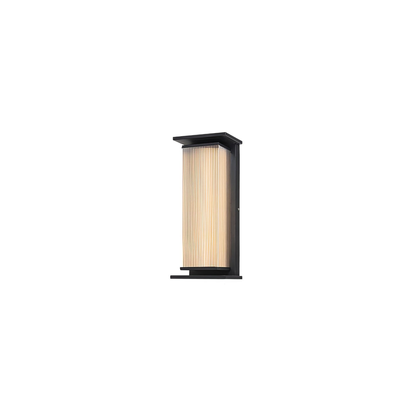 Rectangular Box Solar Outdoor Sconce Wall Lamp