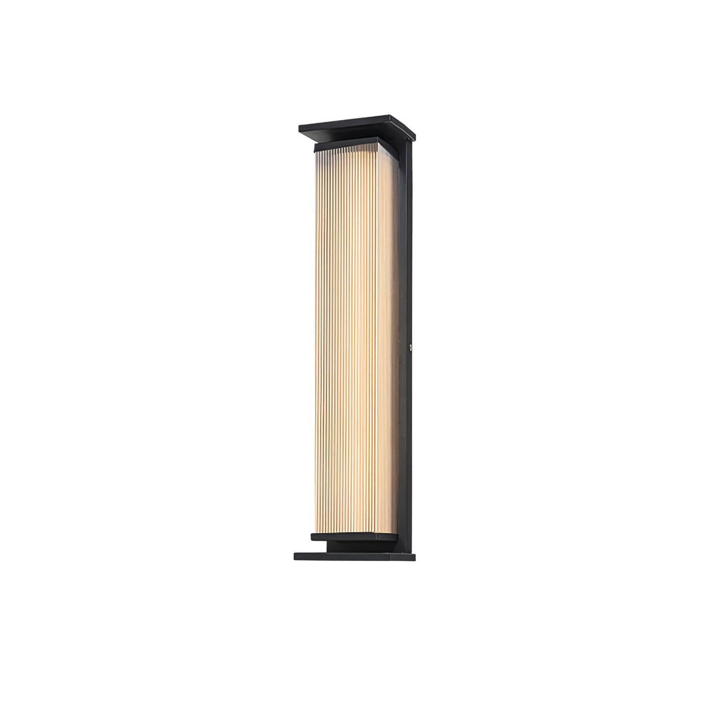 Rectangular Box Solar Outdoor Sconce Wall Lamp