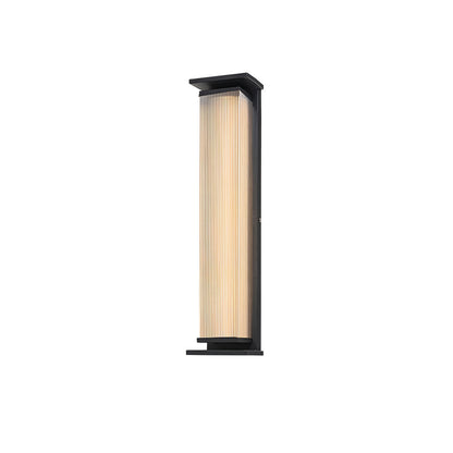 Rectangular Box Solar Outdoor Sconce Wall Lamp