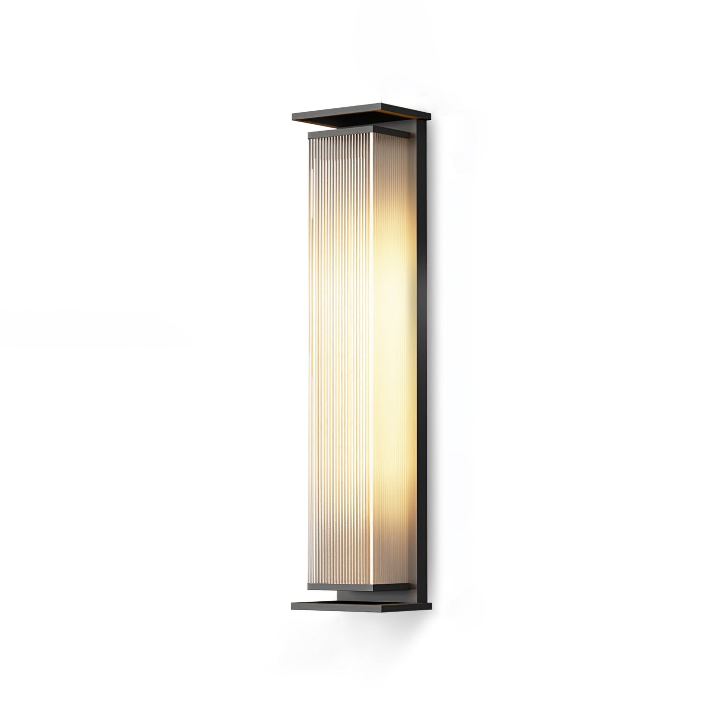 Rectangular Box Solar Outdoor Sconce Wall Lamp