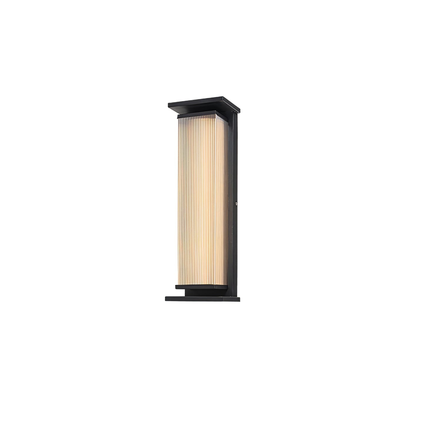 Rectangular Box Solar Outdoor Sconce Wall Lamp
