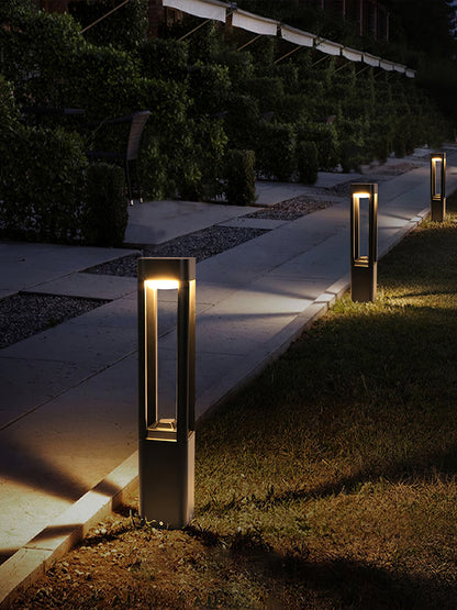 Rectangular Column Garden Exterior light fixture Outdoor Light