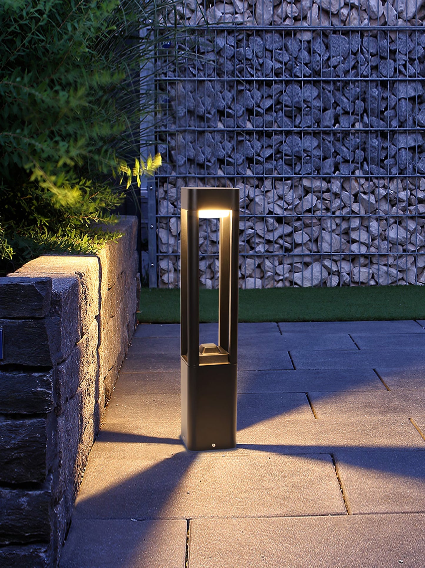 Rectangular Column Garden Exterior light fixture Outdoor Light