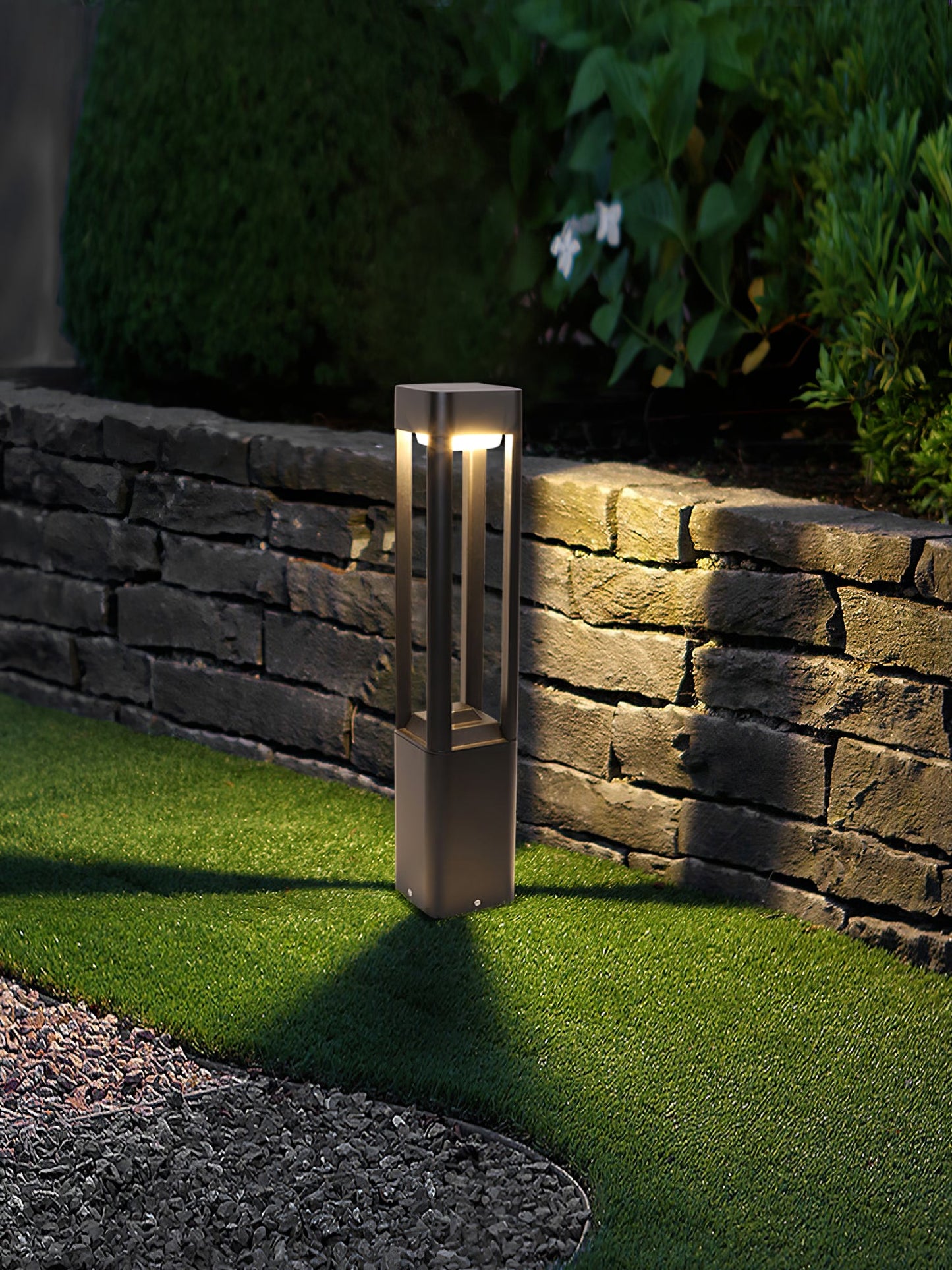 Rectangular Column Garden Exterior light fixture Outdoor Light