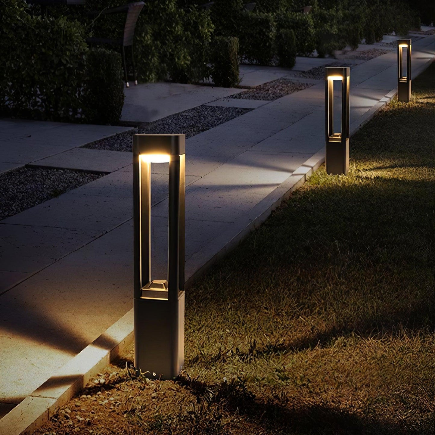 Rectangular Column Garden Exterior light fixture Outdoor Light