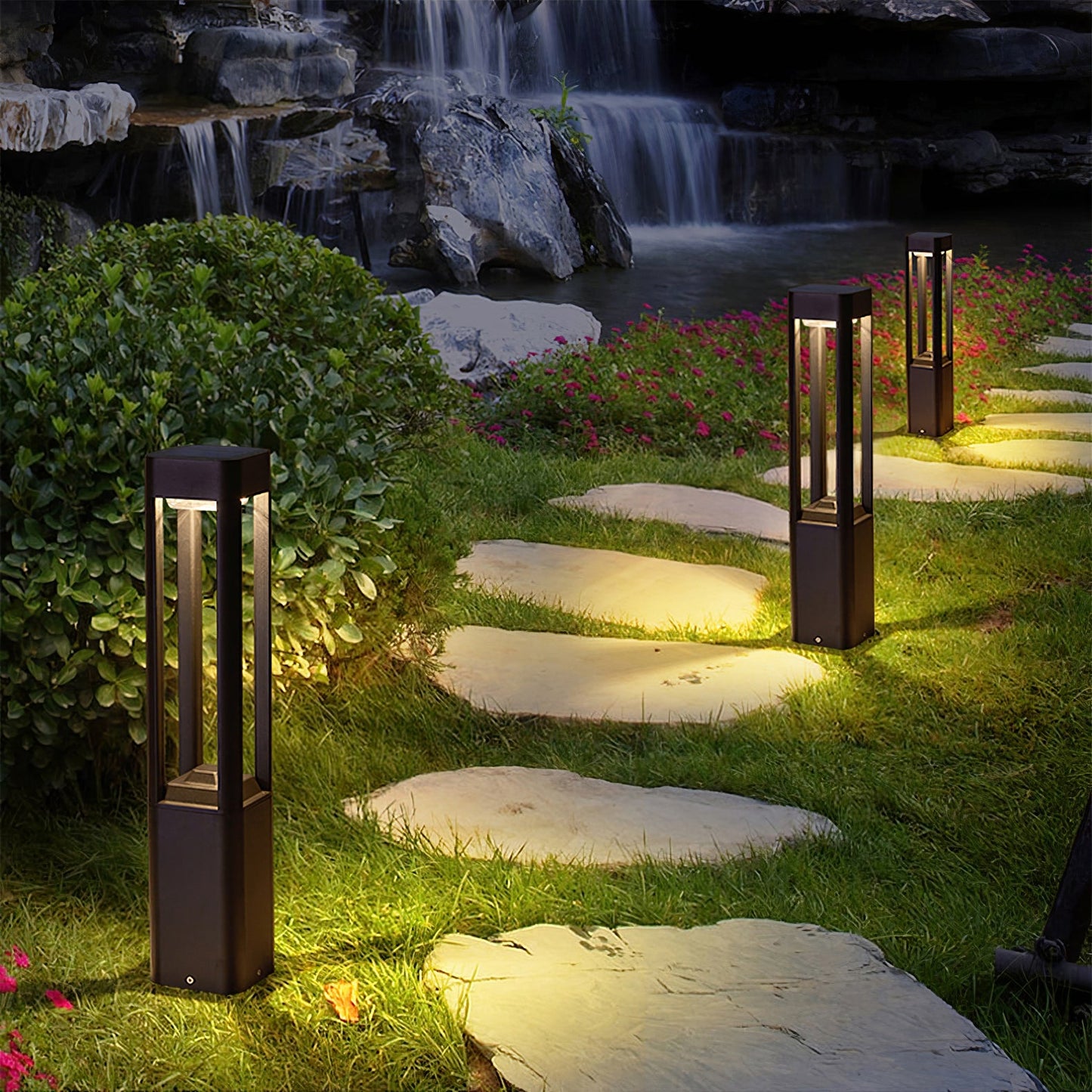 Rectangular Column Garden Exterior light fixture Outdoor Light