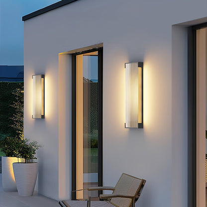 Rectangular Solar Outdoor Wall Light