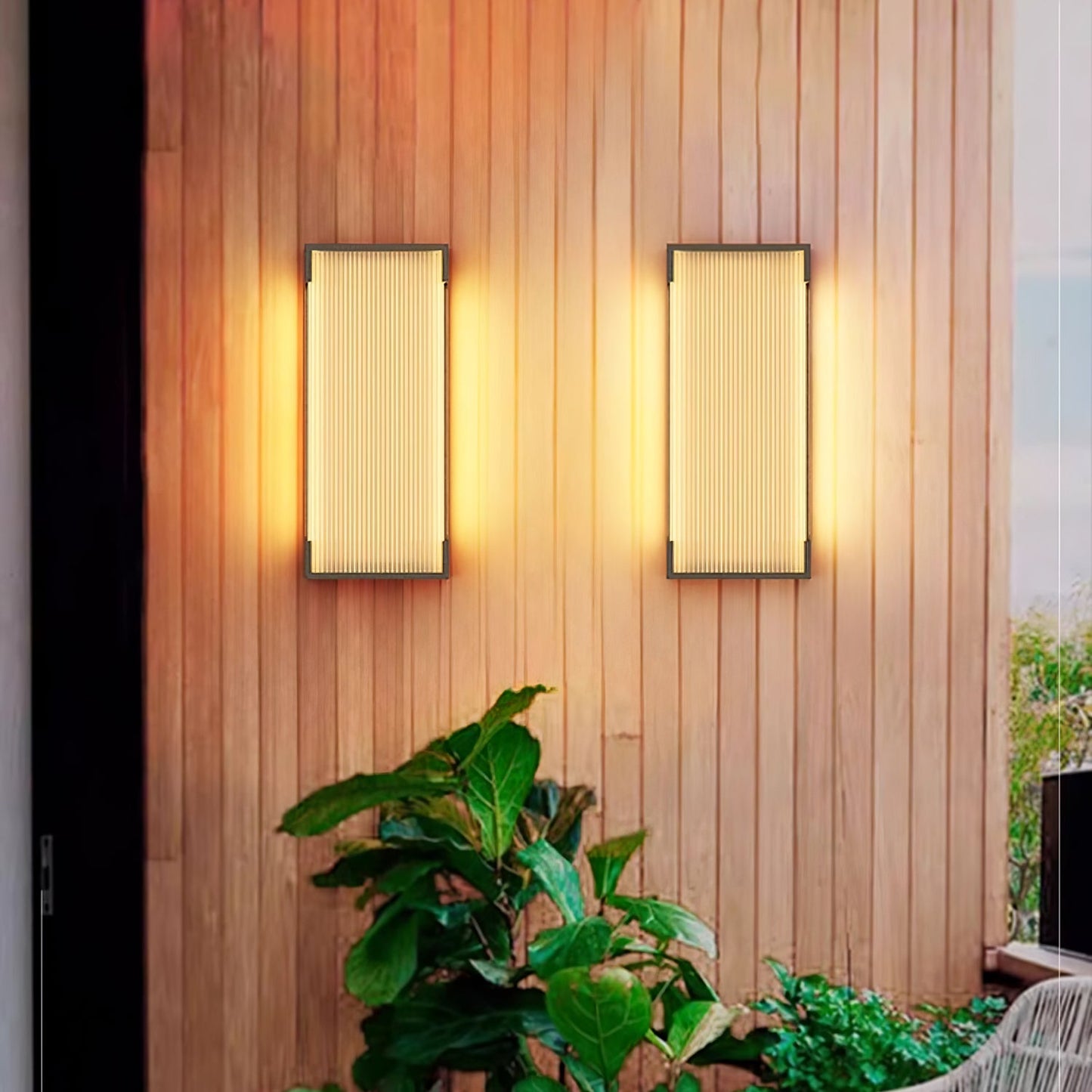 Rectangular Outdoor Lamp bracket Wall Light