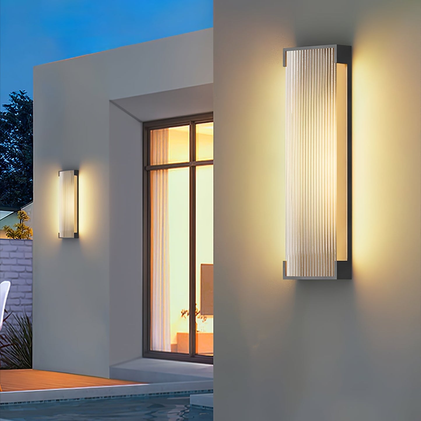 Rectangular Outdoor Lamp bracket Wall Light