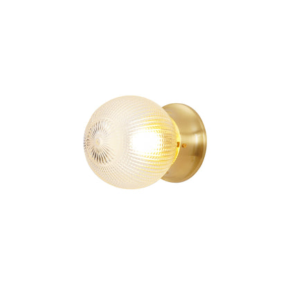 Reeded Globe Flush Ceiling fixture Ceiling Light