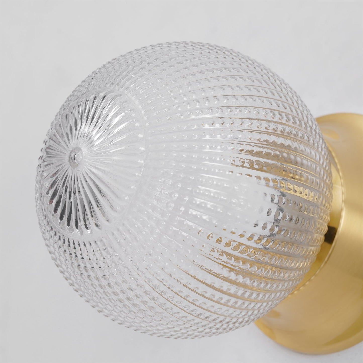 Reeded Globe Flush Ceiling fixture Ceiling Light