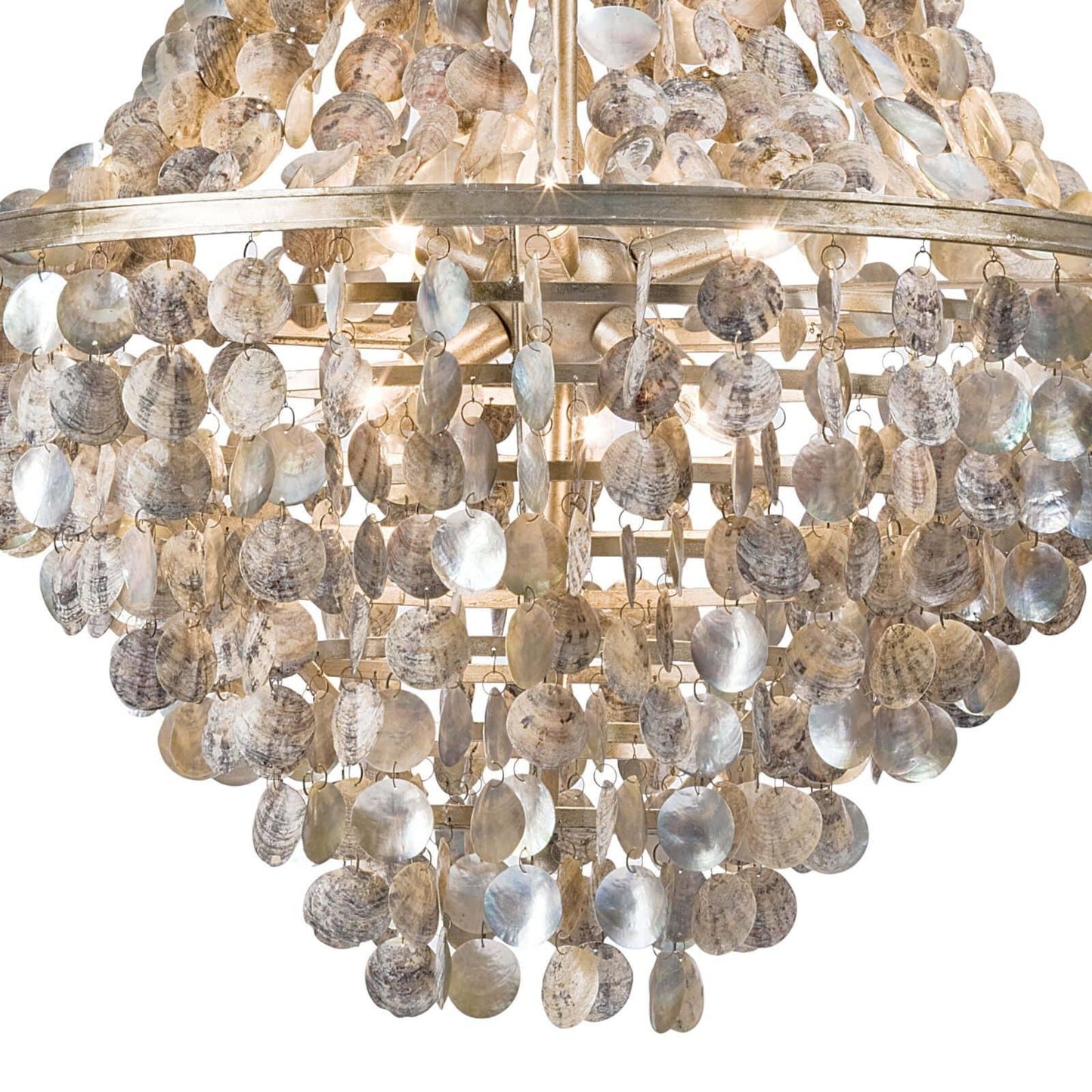 Regina Andrew Capri Abalone Shell 25 Inch 6 Light Chandelier Cp433236