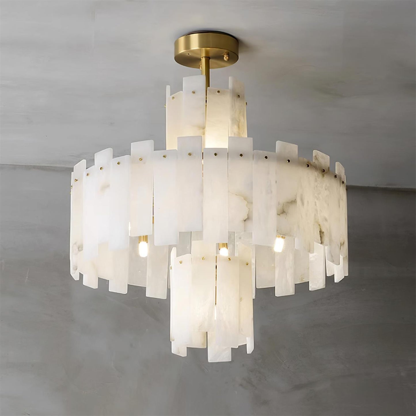 Regina Alabaster Gasolier Chandelier