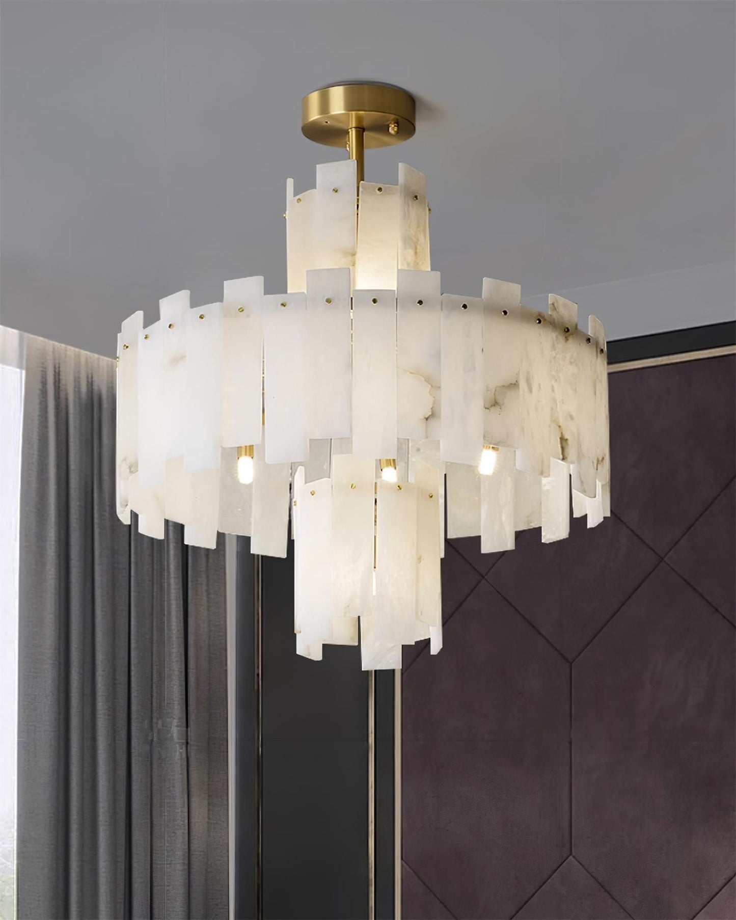 Regina Alabaster Gasolier Chandelier