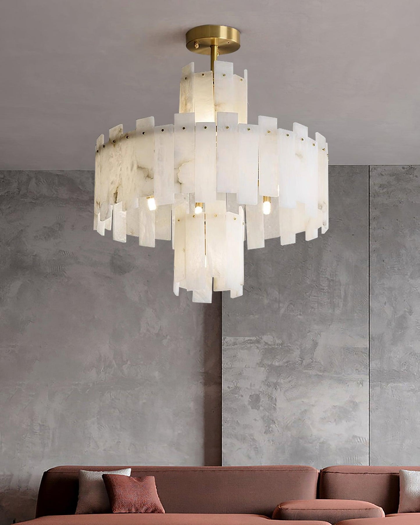 Regina Alabaster Gasolier Chandelier