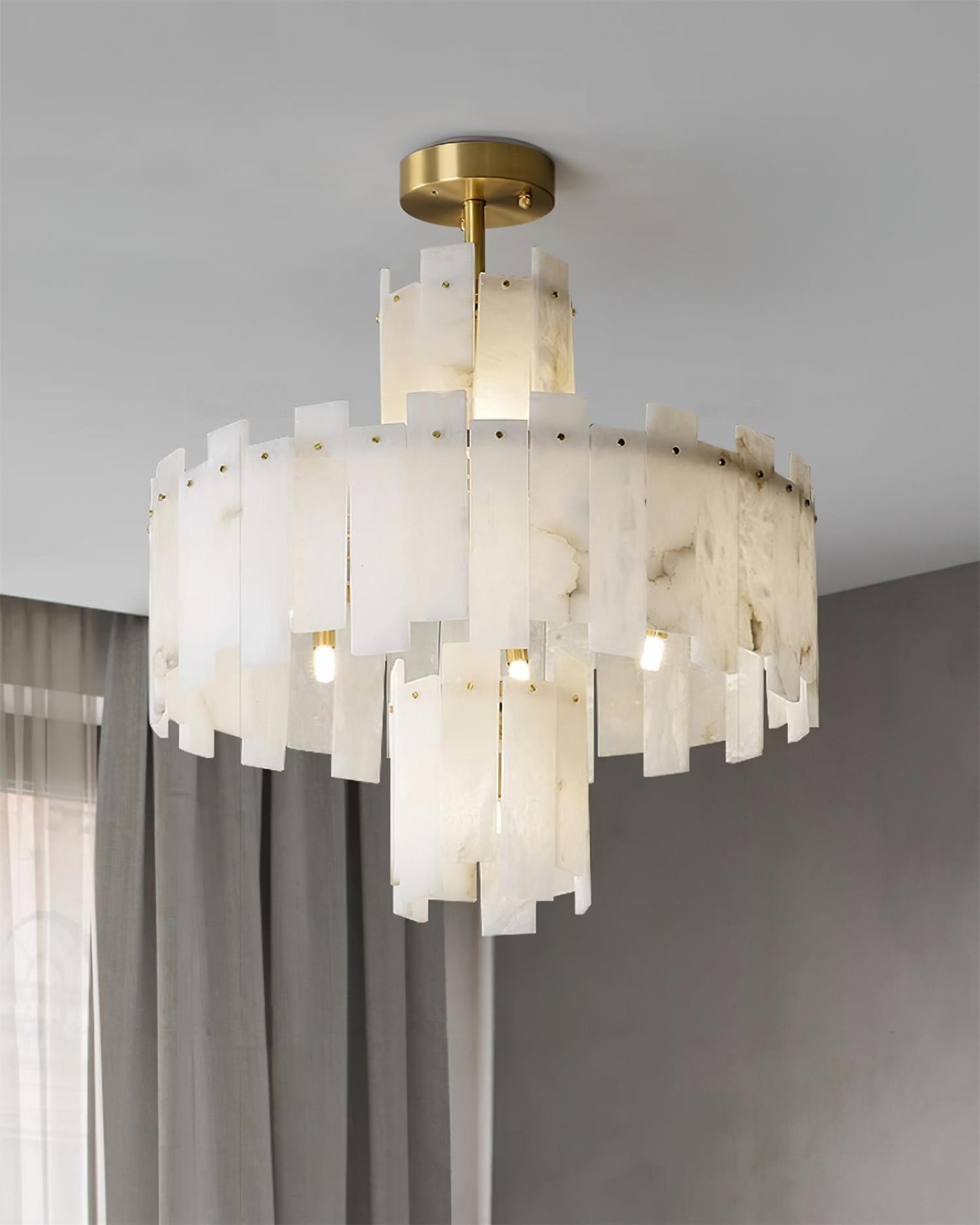 Regina Alabaster Gasolier Chandelier