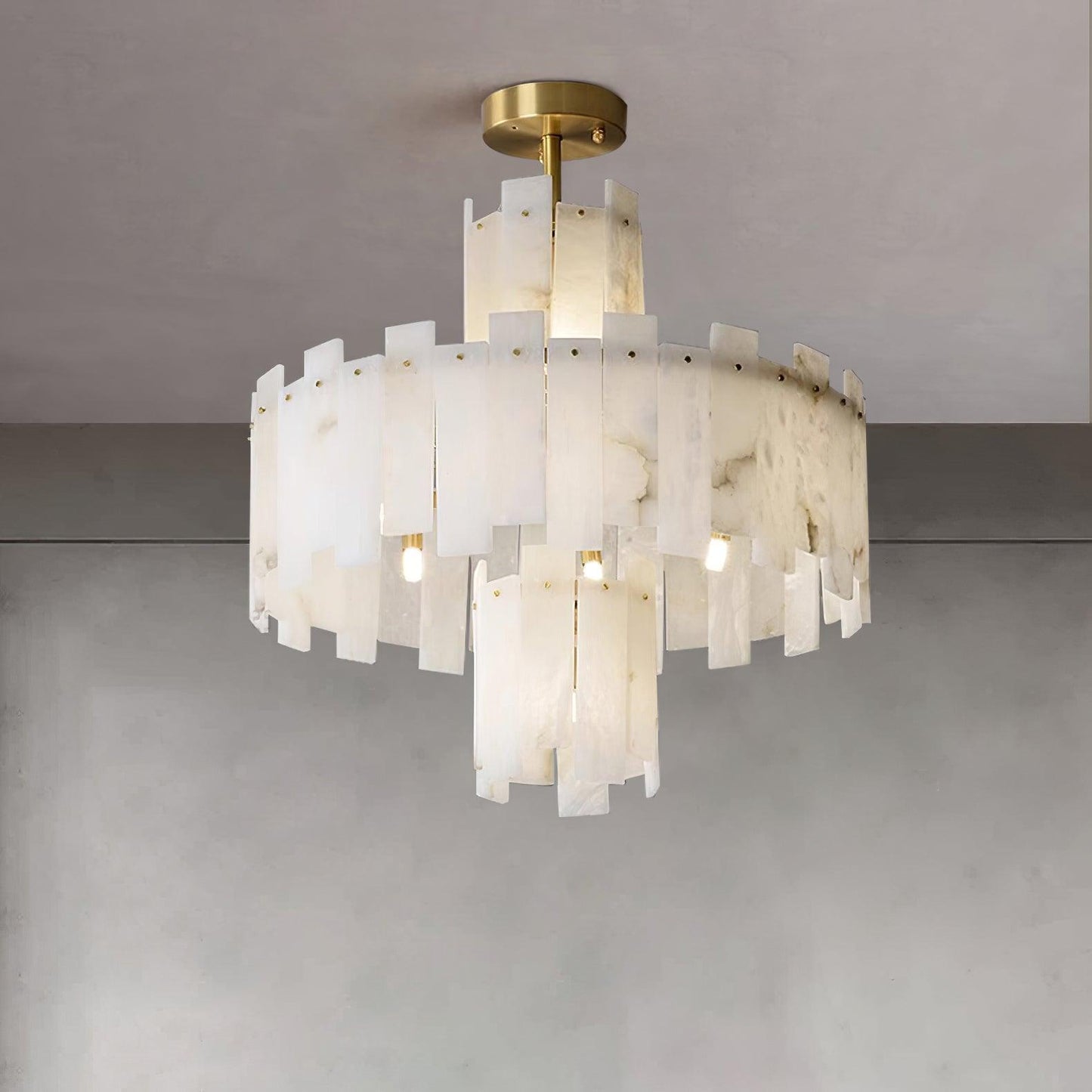 Regina Alabaster Gasolier Chandelier