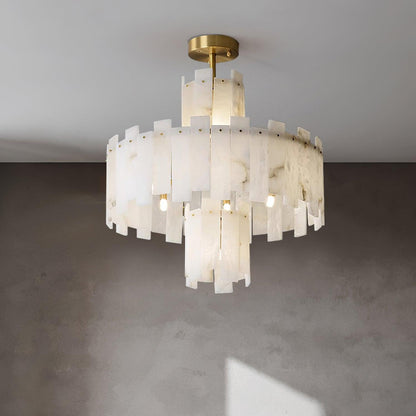 Regina Alabaster Gasolier Chandelier