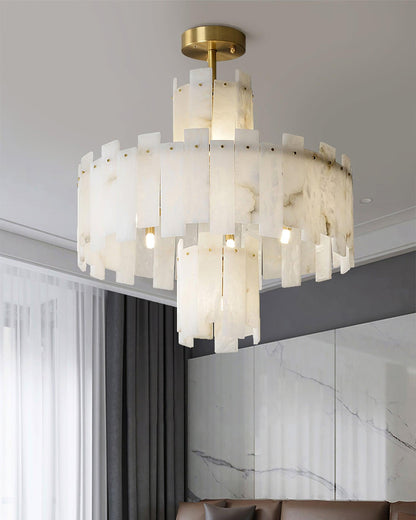 Regina Alabaster Gasolier Chandelier