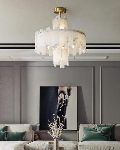 Regina Alabaster Gasolier Chandelier