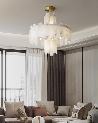 Regina Alabaster Gasolier Chandelier