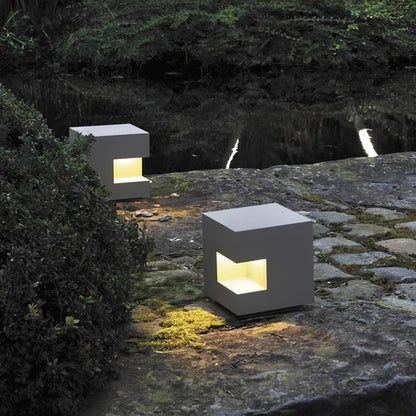 Regular Cube Post Architectural light Outdoor Light