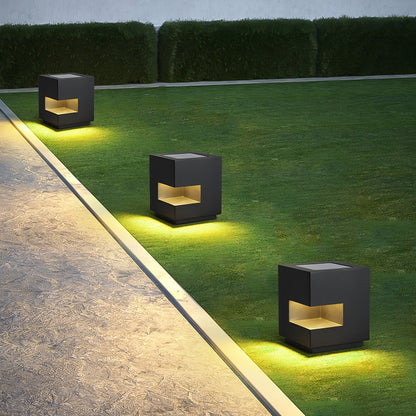 Regular Cube Post Architectural light Outdoor Light