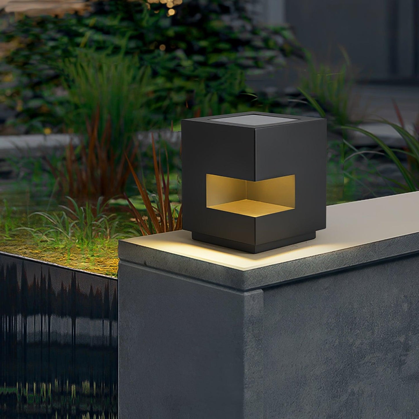 Regular Cube Post Architectural light Outdoor Light
