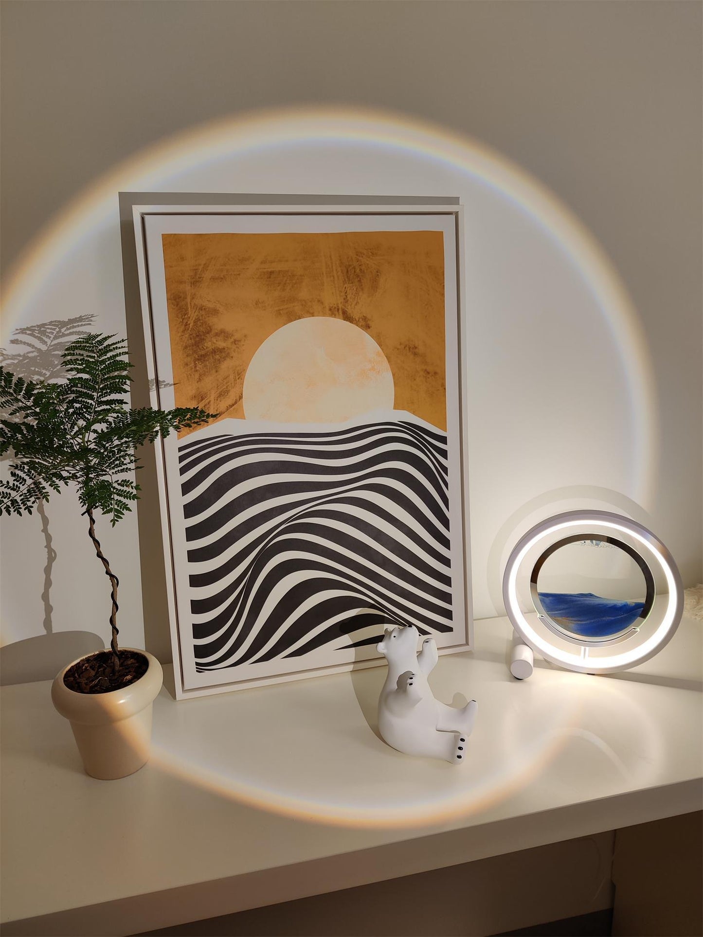 Relaxing Sand Built-in Battery Accent lamp Table Lamp