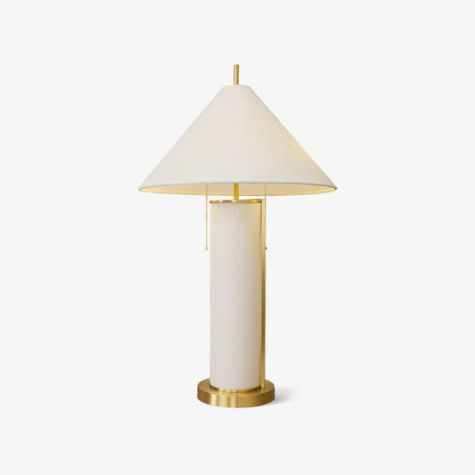 Remi Linen Side table lamp Table Lamp