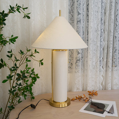 Remi Linen Side table lamp Table Lamp