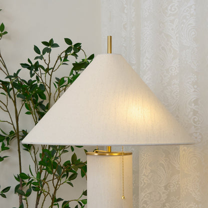 Remi Linen Side table lamp Table Lamp