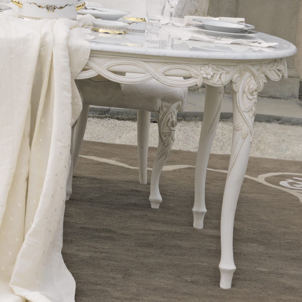 Reproduction Italian Marble Oval Dining Table