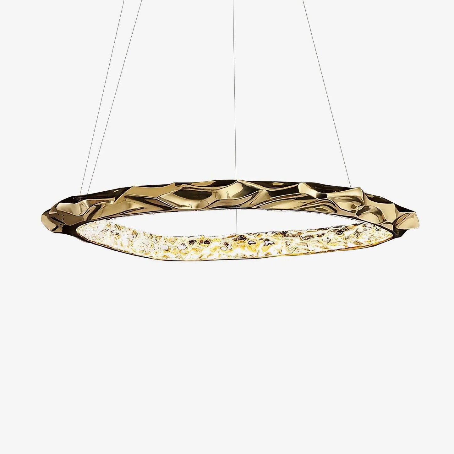 Resin Circlet Brass Droplight Pendant Lamp