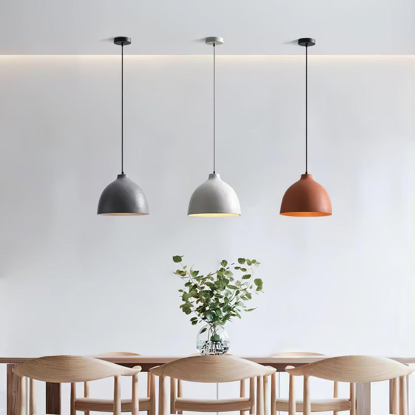 Resin Bowl Droplight Pendant Lamp