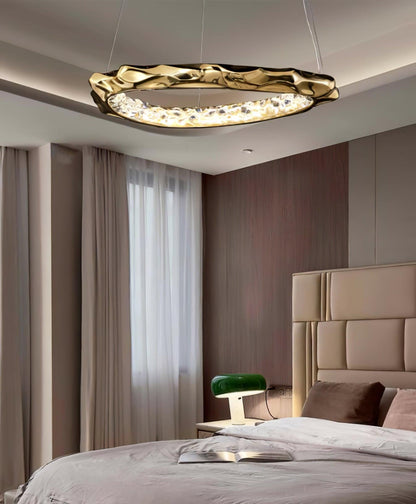 Resin Circlet Brass Droplight Pendant Lamp