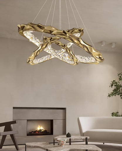 Resin Circlet Brass Droplight Pendant Lamp