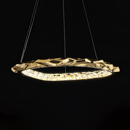 Resin Circlet Brass Droplight Pendant Lamp