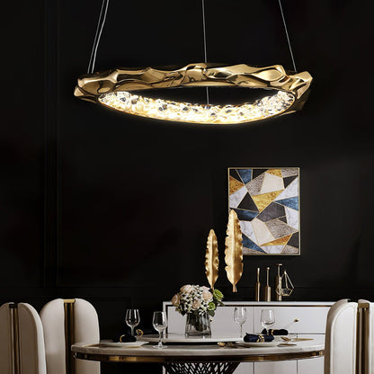 Resin Circlet Brass Droplight Pendant Lamp