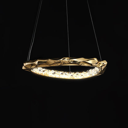 Resin Circlet Brass Droplight Pendant Lamp