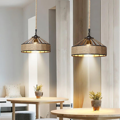 Retro Hemp Rope Exquisite Ceiling light fitting Pendant Light