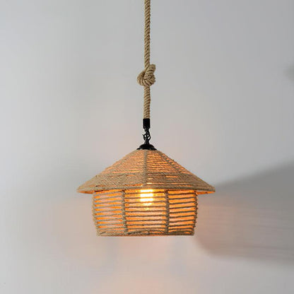 Retro Hemp Rope Exquisite Ceiling light fitting Pendant Light