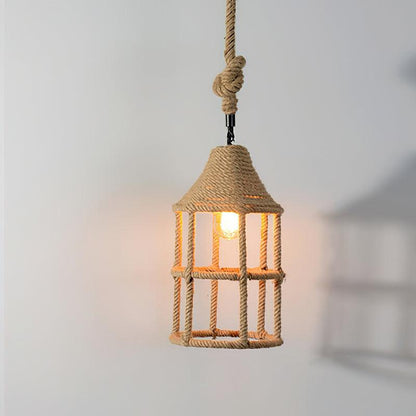 Retro Hemp Rope Exquisite Ceiling light fitting Pendant Light