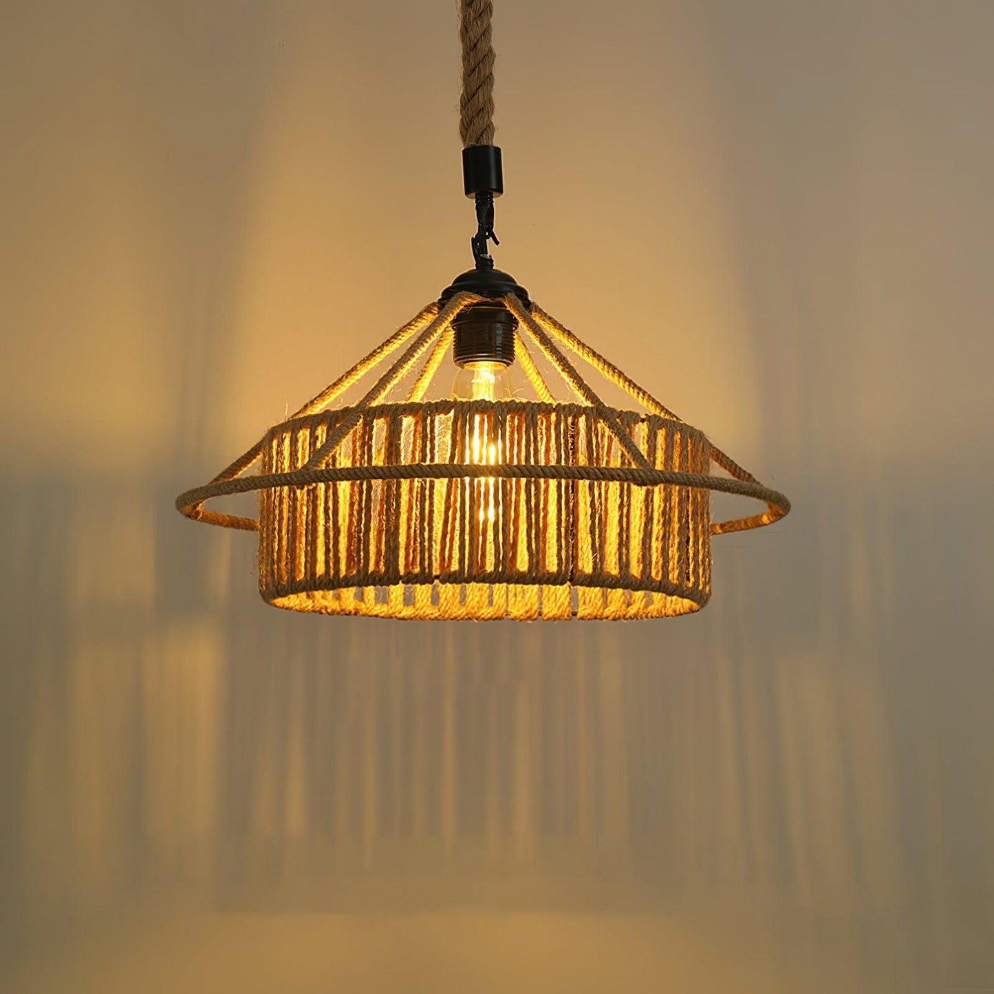 Retro Hemp Rope Exquisite Ceiling light fitting Pendant Light