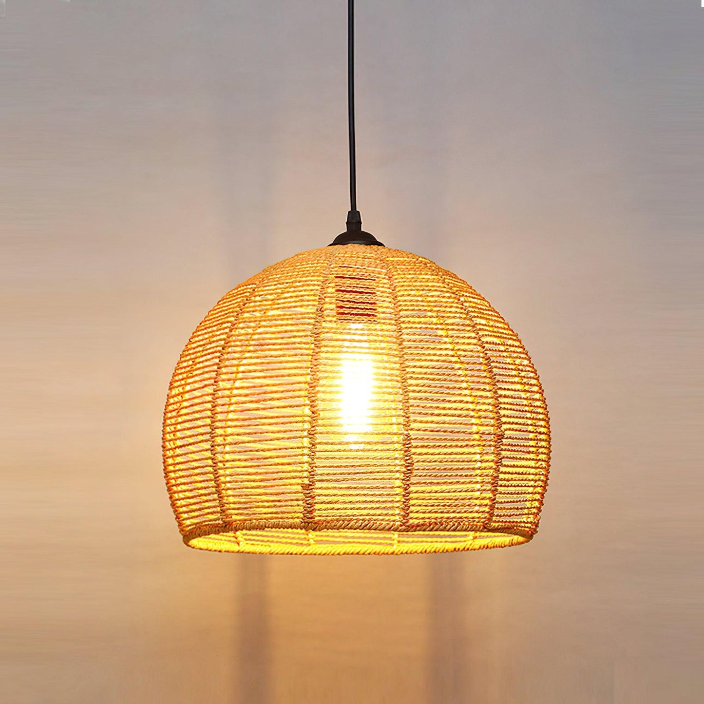 Retro Hemp Rope Interesting Drop light Pendant Light